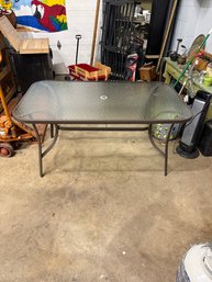 Outdoor Glass Top Table
