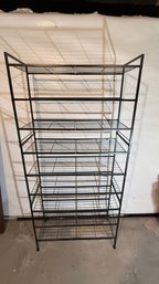 Versatile 3-Piece Stackable Black Metal Wire Shelving System