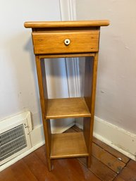 Narrow Wooden End Table