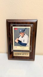 Derek Jeter Baseball Card Display Plaque