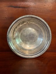 Vintage Sterling Silver Small Bowl With Rope-Edge Rim – 56 Grams