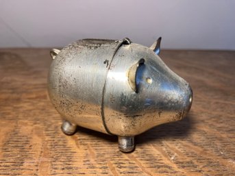Vintage Silver-plated Napier Piggy Bank