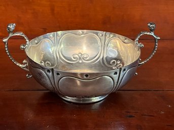 Sterling Silver Reproduction Simeon Soumain Circa 1720 Two-Handled Bowl – 247 Grams