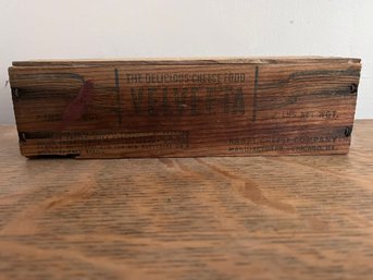 Vintage Kraft Velveeta 2 Lb. Wooden Cheese Box
