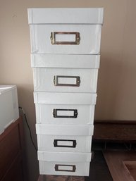 White Storage Boxes