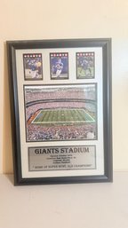 Giants Stadium Commemorative Plaque Collage