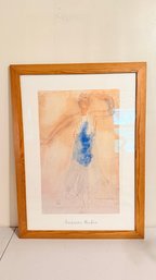 'Danseuse Cambodgienne De Face' Art Print Auguste Rodin