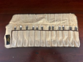 Set Of 12 Vintage Sterling Silver Monogrammed Teaspoons – 181 Grams – Wm. B. Durgin Case