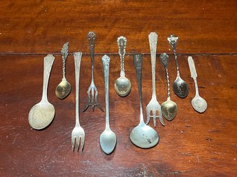 Miscellaneous Lot Of Sterling Silver Spoons & Serving Utensils – 125g Total