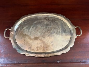 *Large Vintage M.R.R. Mexico D.F. Sterling Silver 925 Serving Tray  3 Lbs 15.2 Oz