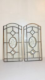Hollywood Regency Style Wall Panels - Stained Glass Style