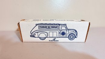 Pristine, Die-cast Blue Standard Oil Company 1938 Dodge Airflow Tanker Bank