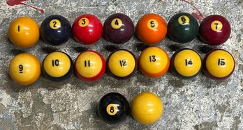 Vintage Pool Ball Set