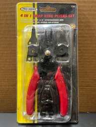 Pro Series 4 In 1 Snap Ring Pliers Set