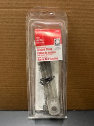 19' Braided Ground Strap With A Top Post Terminal