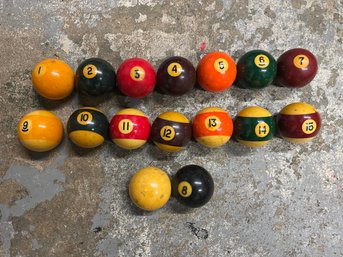 Vintage Pool Balls Lot 2