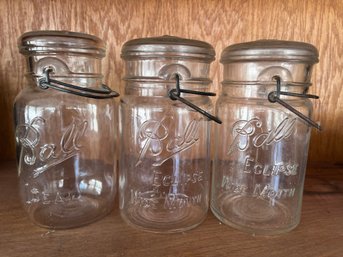 Vintage Ball Canning Jars - 7 High
