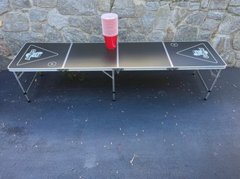 GoPong Folding Beer Pong Table With Cups & Balls