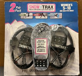 NEW Snow Trax Ice Traction For Shoes & Boots Womens Size 5-10 (2 Pair Pack)