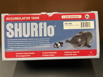 SHURflo 182-200 Pre-Pressurized Accumulator Tank - BRAND NEW !