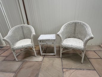 Vintage 3 Piece Wicker Set