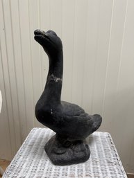 Vintage Cast Concrete Garden Goose