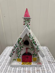 Handmade Painted Bird House