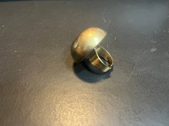 Elegant Gold-tone Dome Ring By Ikita Size 7