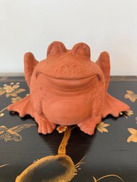 Charming Frog Terracotta Planter
