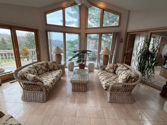 Five Piece Vintage Inspired, Wicker Set