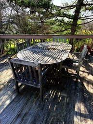 Teak Wood Patio Dining Set