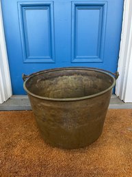 Large Antique Brass Bucket