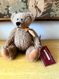Limited Edition 'Cyrus' Mohair Teddy Bear Manufactured By Russ Berrie & Co. For Crabtree & Evelyn