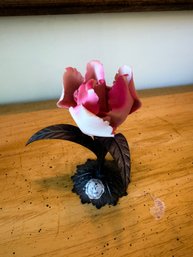 Vintage Capodimonte Porcelain Rose