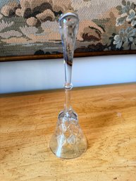 Vintage Hand-cut Lead Crystal Bell, Often Featuring A Diamond Pattern