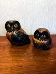 Vintage Otagiri OMC Stoneware Owl Figurines