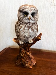 Barred Owl Figurine From The 'Forever Nature' Collection By Enesco