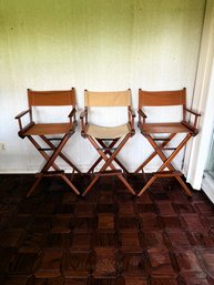Vintage Directors Chairs - Set Of 3