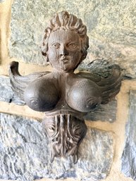 Vintage Metal Wall Hanging - Gothic-style Cherub