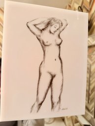 Modern Classic Series, Hand Silk Screened 43 Standing Nude
