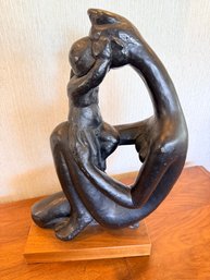 Mother And Child By Manuel Carbonell