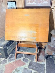 Vintage Wood Architectural Desk
