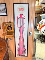 Vintage-style Collectible Print Depicts A 1920s-era 'visible' Gasoline Pump