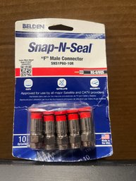 Belden Snap-n-seal F Male Connector