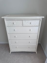 Pier One Bamboo And Wicker Chest Of Drawers