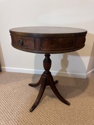 B Altman And Company Round Accent Table With Drawers
