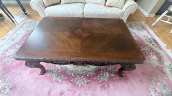 Vintage Chippendale / French Provincial Style Mahogany Cocktail Table