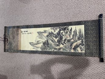 Old Chinese Watercolor, Long Hanging Scroll Master  Work Painting