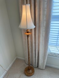 Metal Ornate Gold Floor Lamp