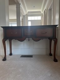 Mahogany Glass Top Draw